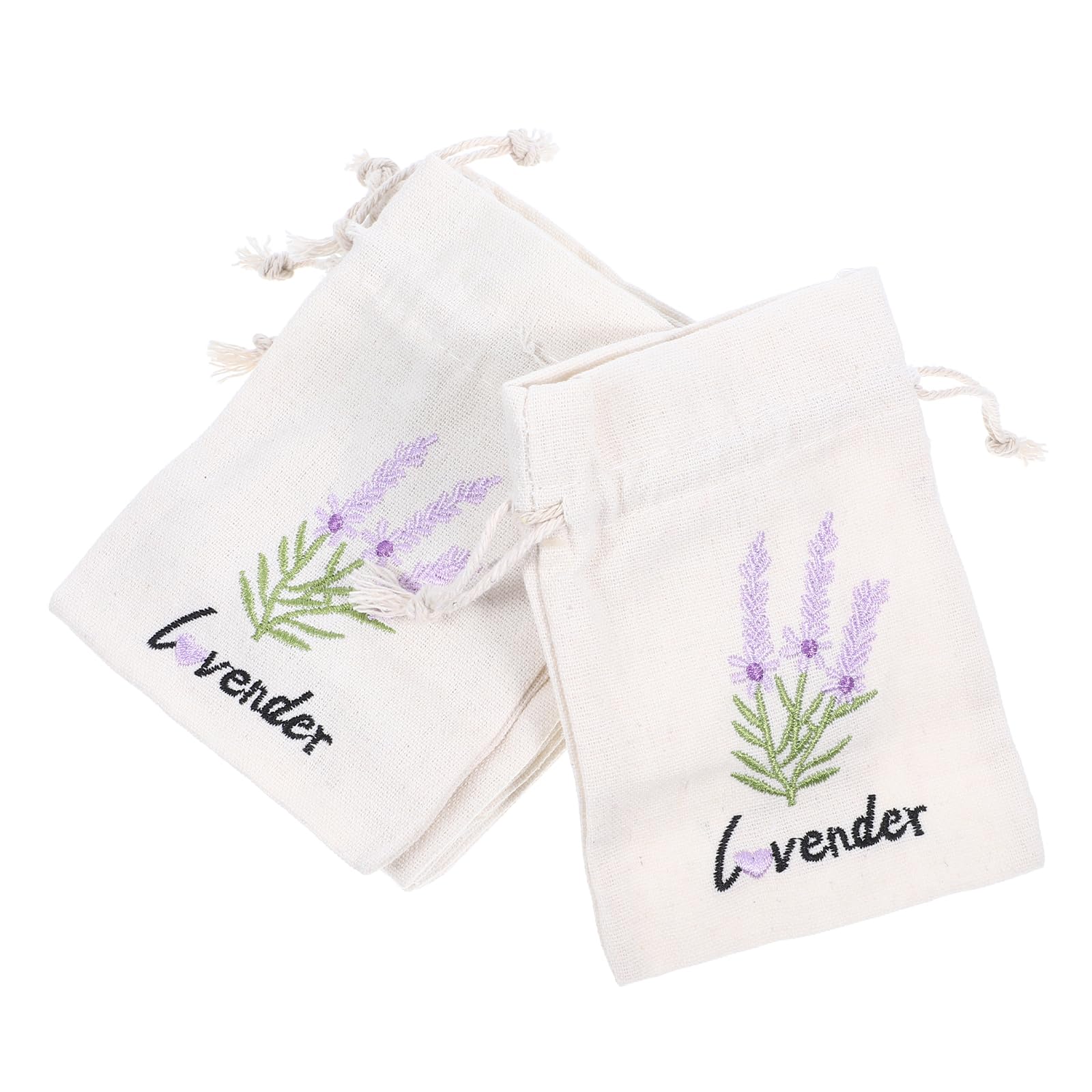 LUOZZY 10 Pcs Drawstring Lavender Bags Small Burlap Sachet Bags Empty Jewelry Pouches for Crafting Wedding Party Favors Bags B (10 x 14 CM)