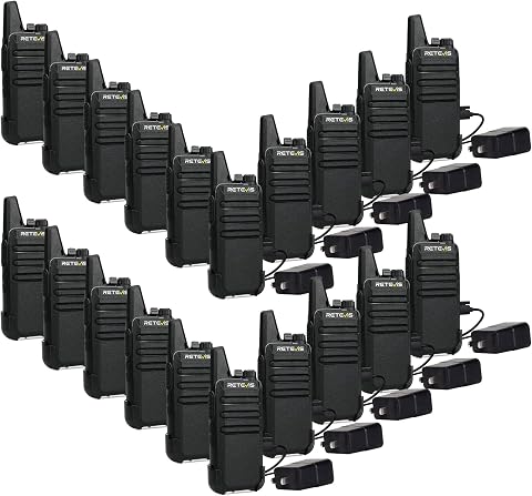 Retevis RT22 Walkie Talkies Long Range Rechargeable (20 Pack)