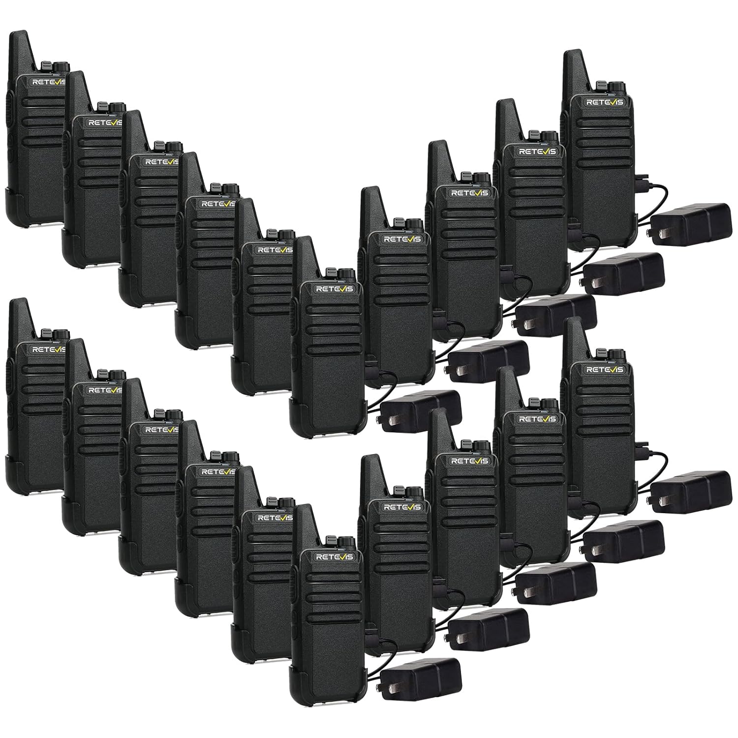 Retevis RT22 Walkie Talkies Mini Rechargeable Two Way Radio Long Range 2 Way Radio Small Portable VOX for