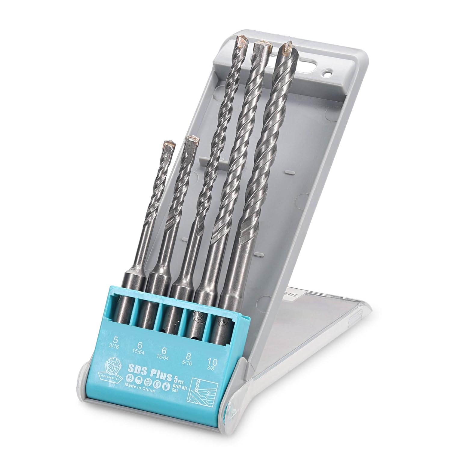 Navaris SDS Plus Drill Bit Set Steel Drill Bits for
