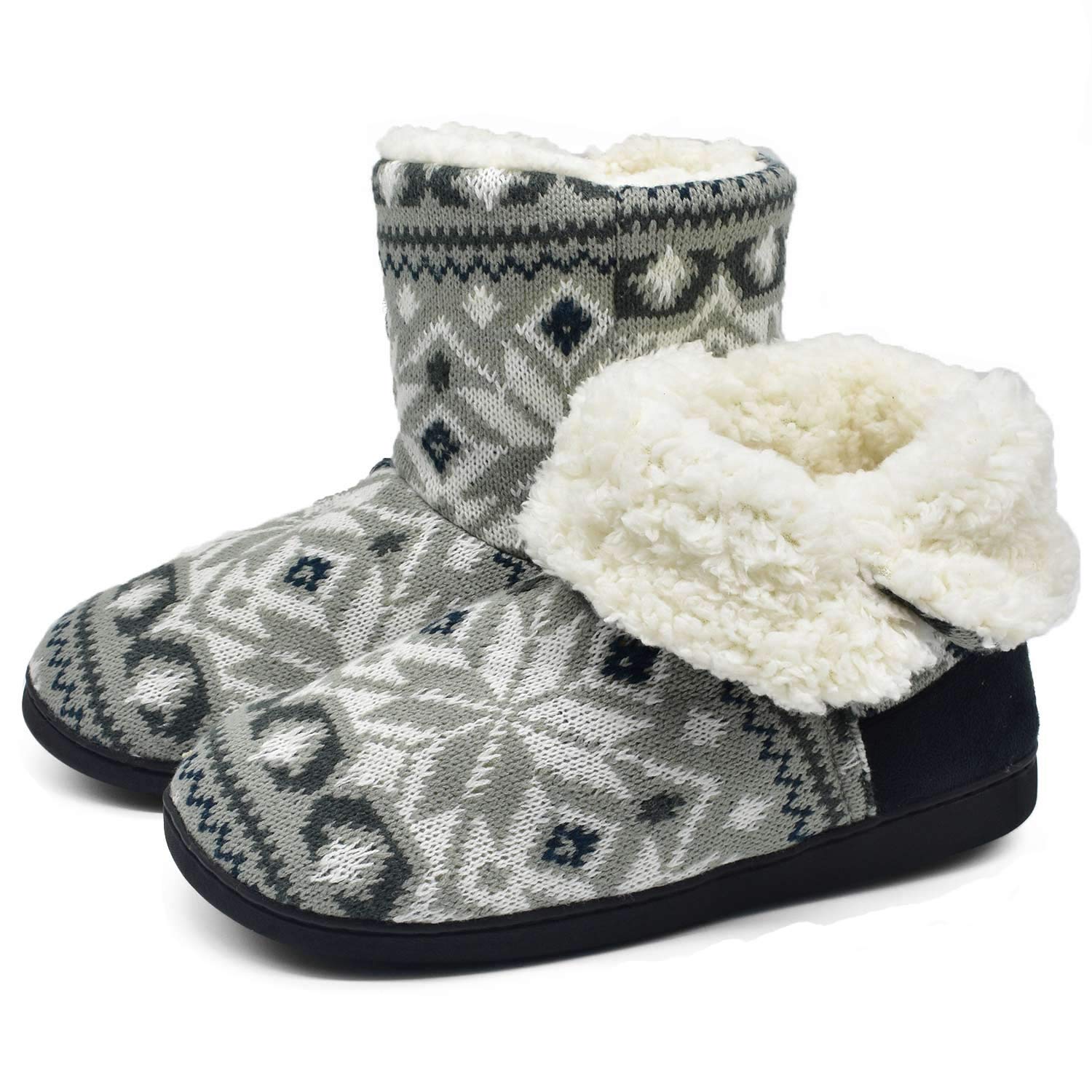ONCAI Pantofole Da Donna Calde Pantofole In Tessuto a Maglia Comode Pantofole Antiscivolo Fashion
