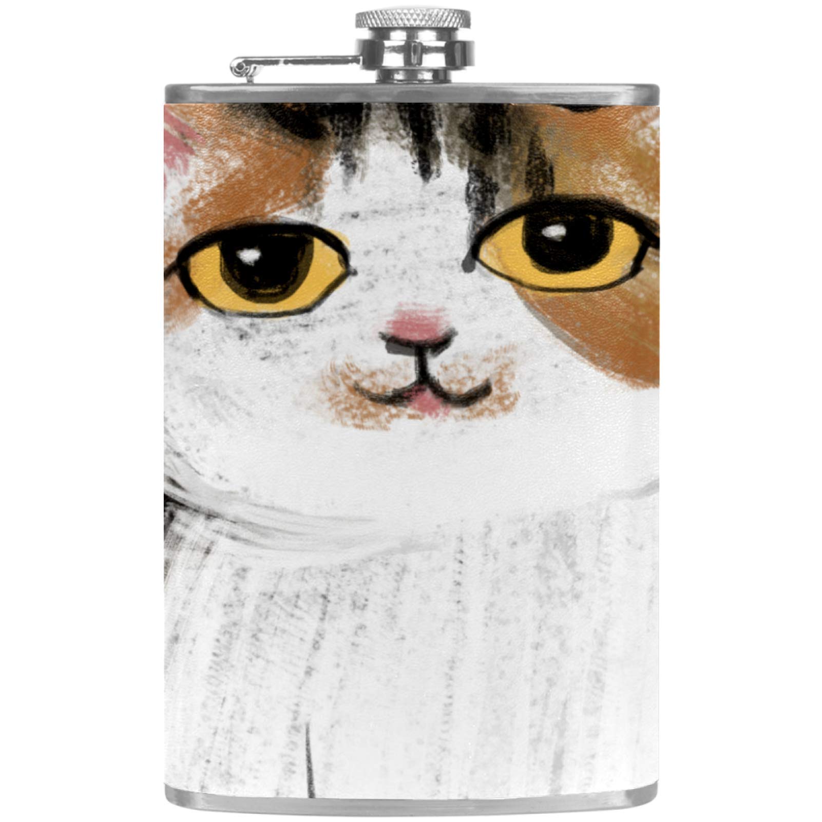 Flasque à whisky en cuir pour camping et barbecue entre amis en plein air