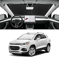 Vista 109 de Parasol de parabrisas de ajuste personalizado para Nissan Titan 2017-2024, bloquea los rayos UV y el calor, parasol de ventana delantera, fácil