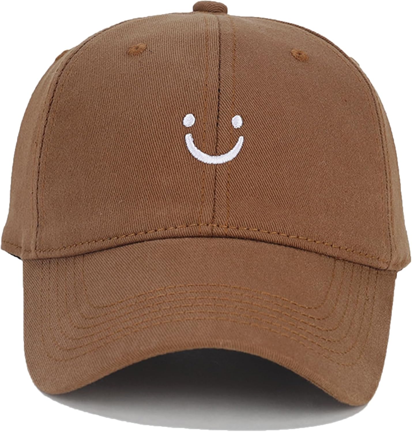 Umeepar Smile Face Baseball Cap for Women Men Adjustable Low Profile Unstructured Cotton Dad Hat - Image 2