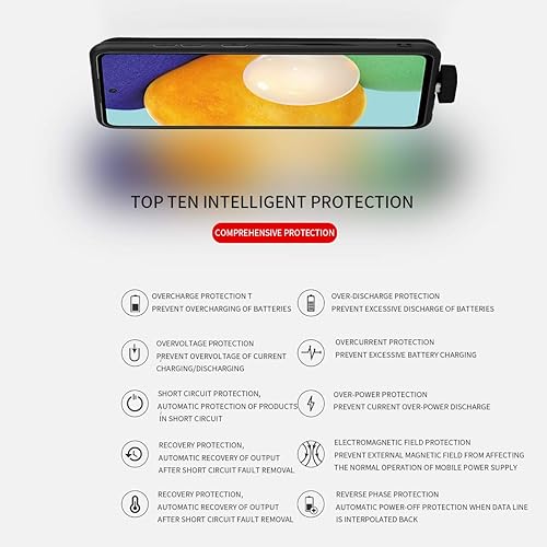 Miniatura 7 de Funda de batería A52 para Samsung Galaxy A52 0.18 oz, 5000mAh Backup Power Bank Batería externa para Galaxy A52 a52s 0.18 oz cubierta de carga