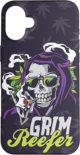 Vista 58 de iPhone 13 Cannabis Weed Marihuana Ganja Hemp Grim Reefer Smoking Gift Case