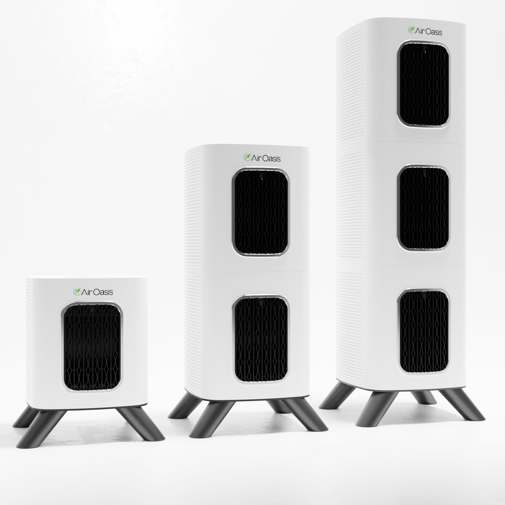 Air Oasis iAdapt 2 0 H13 HEPA Filter Air Purifier Clean Air Starter Bundle 3 Air Purifiers 1x