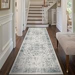 Rugxara Règles de la zone 8x10,Grand rugs doux pour le salon, lavable rug, Modern Neutre Résumé Rugs pour chambre à manger, Non-dépliant mince tapis intérieur pliable, résistant aux taches (Beige Grey)