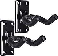 Vista 11 de Soporte de pared para guitarra, gancho de soporte de metal negro para guitarras