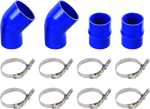 Kit de arranque intercooler de silicona resistente compatible con Dodge Ram Pickup 1994-2002 5.9L Diesel (azul)