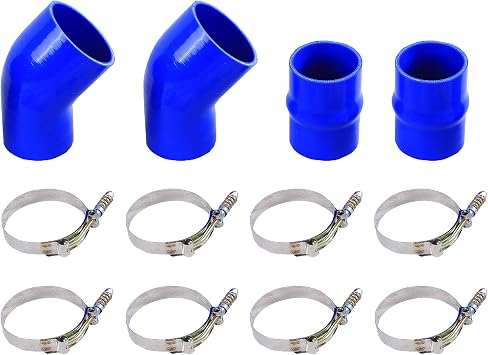 Blue Silicone Intercooler Boot Kit Compatible with Dodge 5.9L