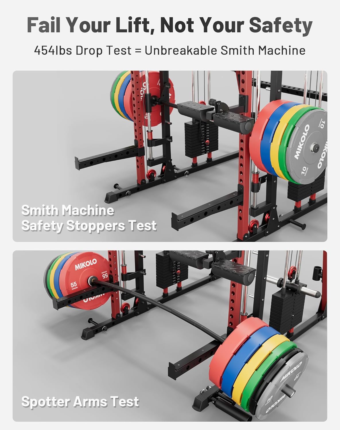 Mikolo M4 2.0 Smith Machine, All-In-One Home Gym Power Cage ...