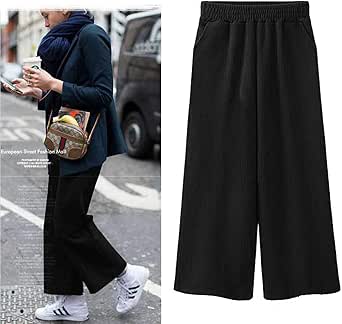 Winter Plus Velvet Thick Fleece WideLeg Pants Loose High