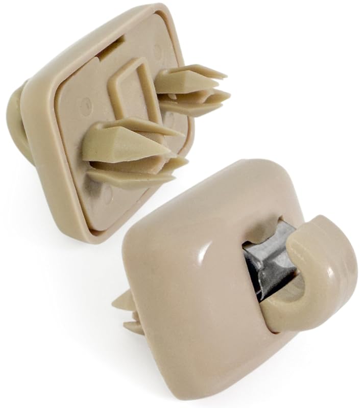 Presilhas do Para-Sol Beige para Audi A1 A3 A4 A5 Q3 Q5 TT e SEAT Exeo 8E0857562, Kit com 2 peças