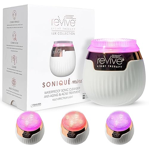 Revive Light Therapy Lux Collection Soniqué Mini, Rechargeable Sonic Face