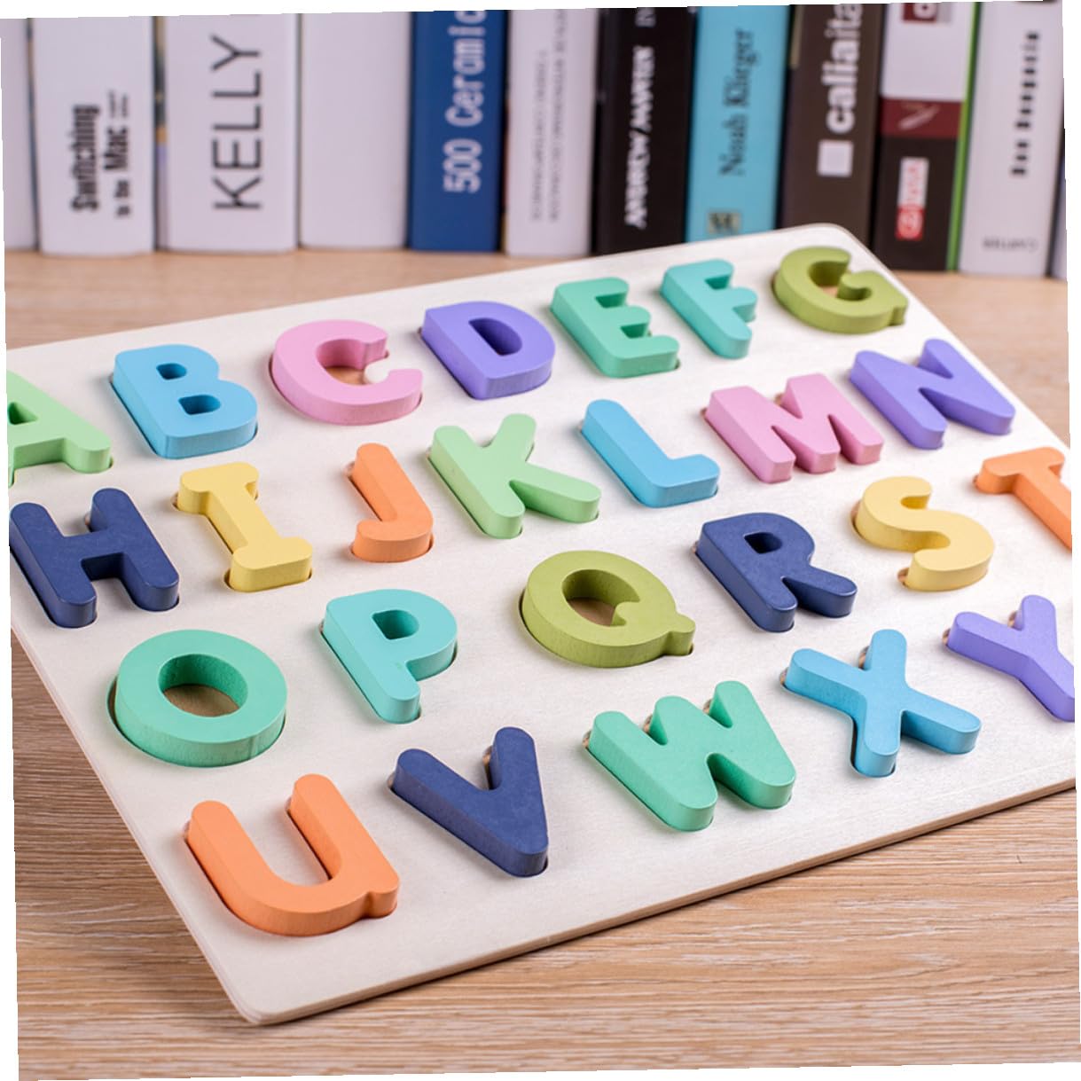Puzzle Educativo Lettere e Numeri in Legno 4 Pezzi per Ragazzo Ragazza | Superficie Liscia, Facile da Usare, Lavorazione Curata, Pensato per Mani Piccole e Apprendimento Precoce
