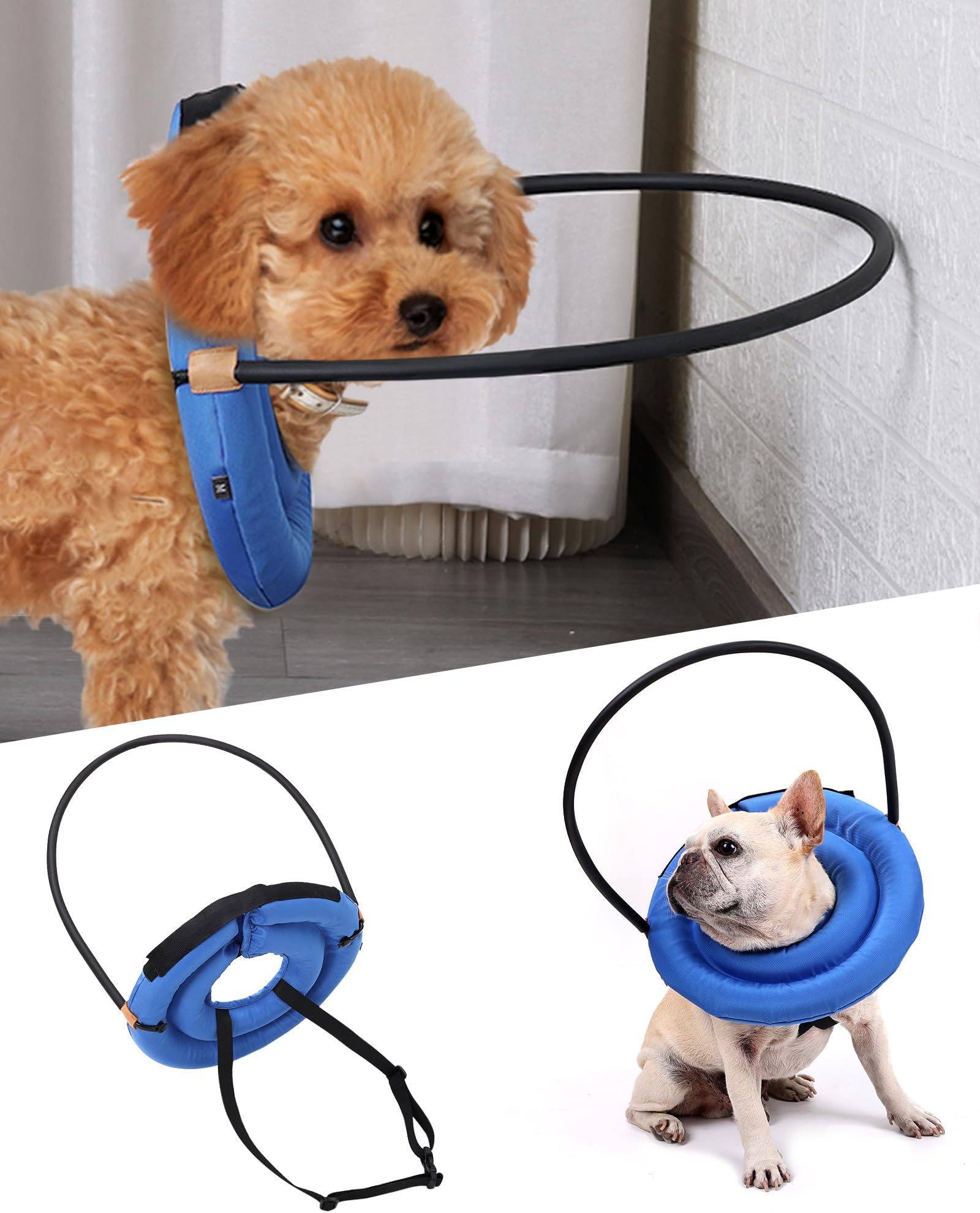 Blind Dog Bumper,Harness Guiding Device for Blind Dog,Pet Anti-Collision Ring for Protective&Build Confidence,Blind Dog Accessories-
