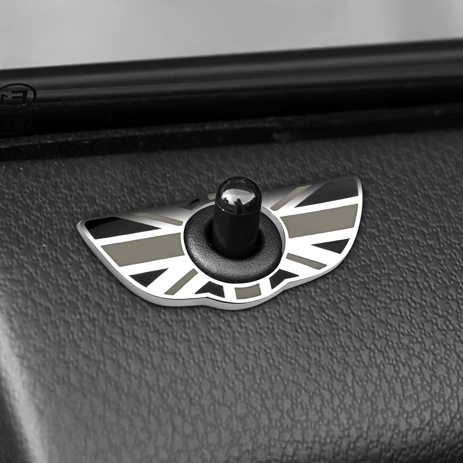 KUNGKIC Lot de 2 Anneaux Autocollants pour Serrure de Porte de Voiture pour Mini Clubman Cooper R60 R61 Mini Accessoires pour l'intérieur des Voitures