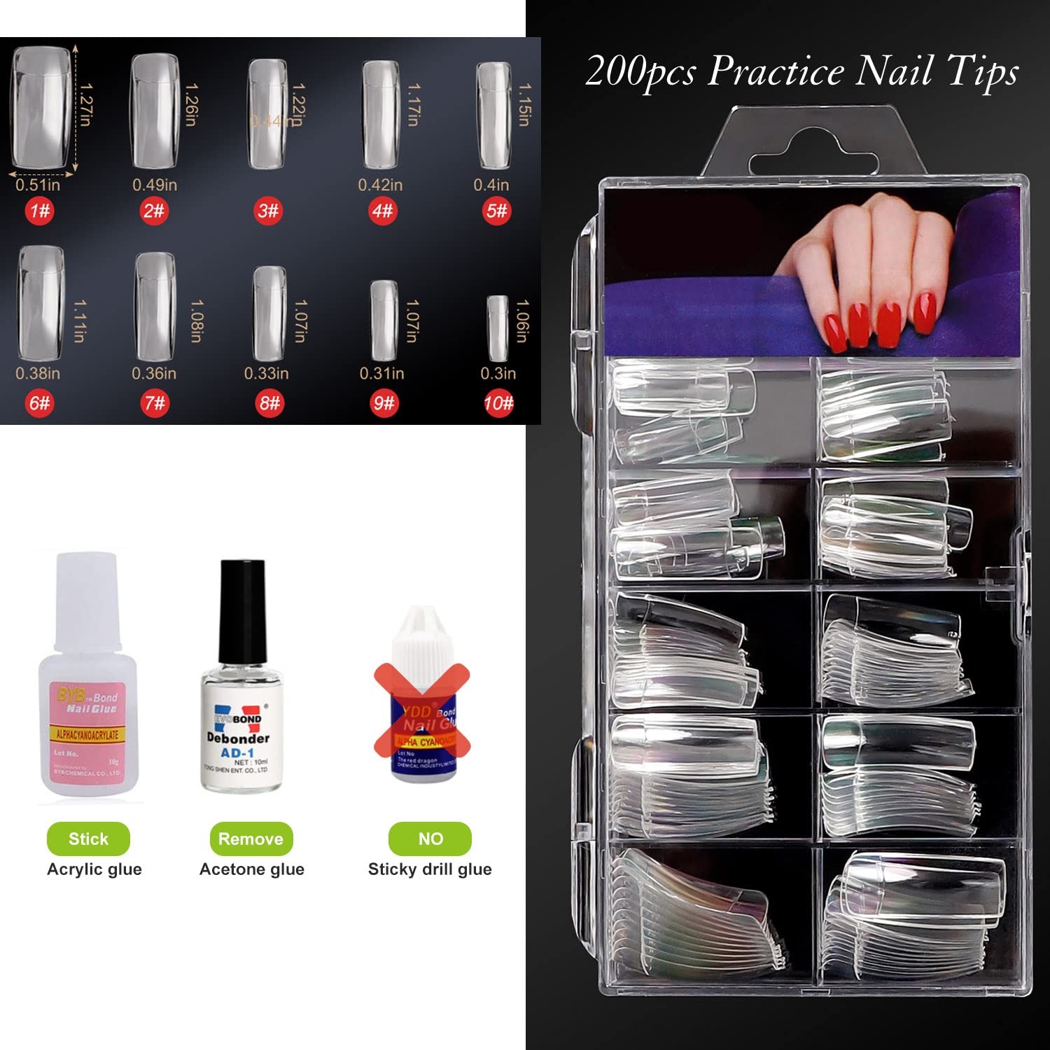 Practice Hand for Acrylic Nai...B097816WTJ