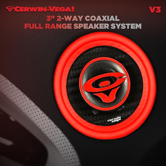 CERWIN-VEGA! V3 3.5 VEGA 2-Way 180 Watts 4 Ohm Coaxial Full Range Speakers(Pair)