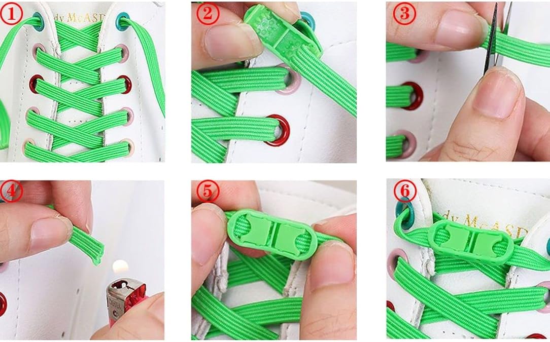 New Generation Elastic Shoelaces, Clip Smart Laces, Practical Elastic Children's Crampons, Boot Laces