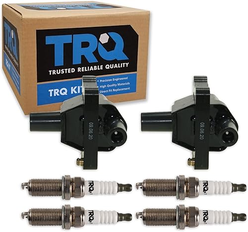 Miniatura 60 de TRQ Kit de bobina de encendido y bujía Iridium 12 piezas compatible con Ford Explorer 2020-2021 Police Interceptor Utility Lincoln Aviator con V6