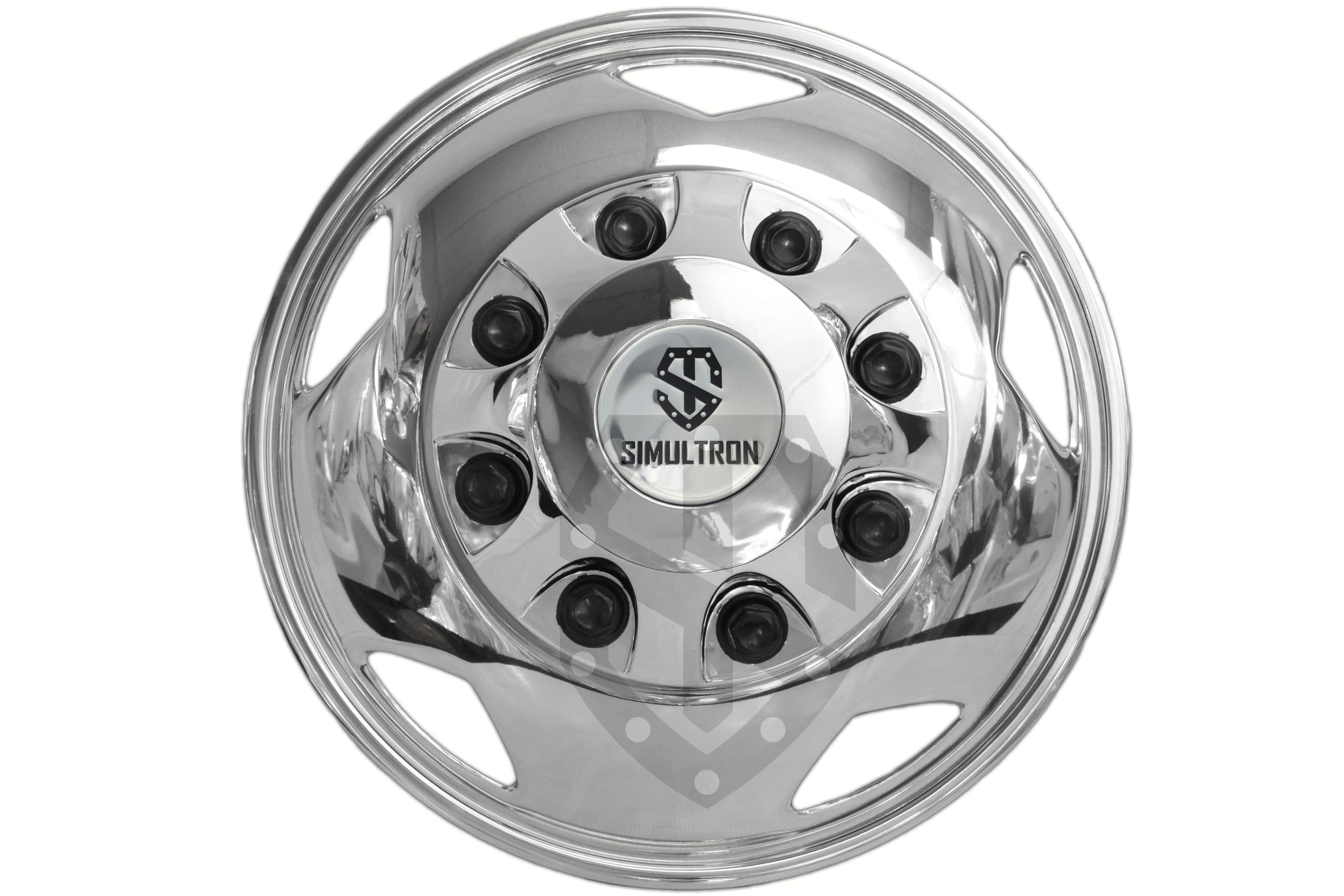Simultron CS-18N1 17” Stainless Steel and (ABS+PC) Plastic Dually Wheel Simulator Set for 2011-Current GM/Chevy 3500HD