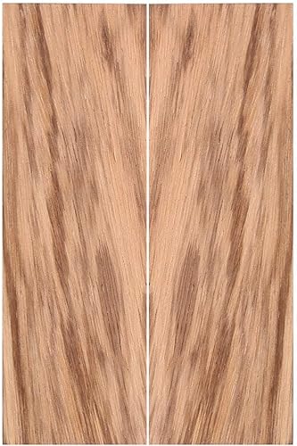 Vista 25 de IECAP LLC Bookmatched - Básculas de mango de cuchillo de boj - Materiales de mango de cuchillo - Básculas de madera natural para manualidades - Boje