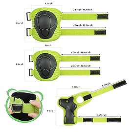 SAMIT Knee Pads for Kids 3-14 Years Boys Girls Protective Gear Set Toddler Knee and Elbow Pads with Wrist Guards 6 in 1 Safety Gear Set for Skating Cycling Bike Rollerblading Scooter Roller Skates