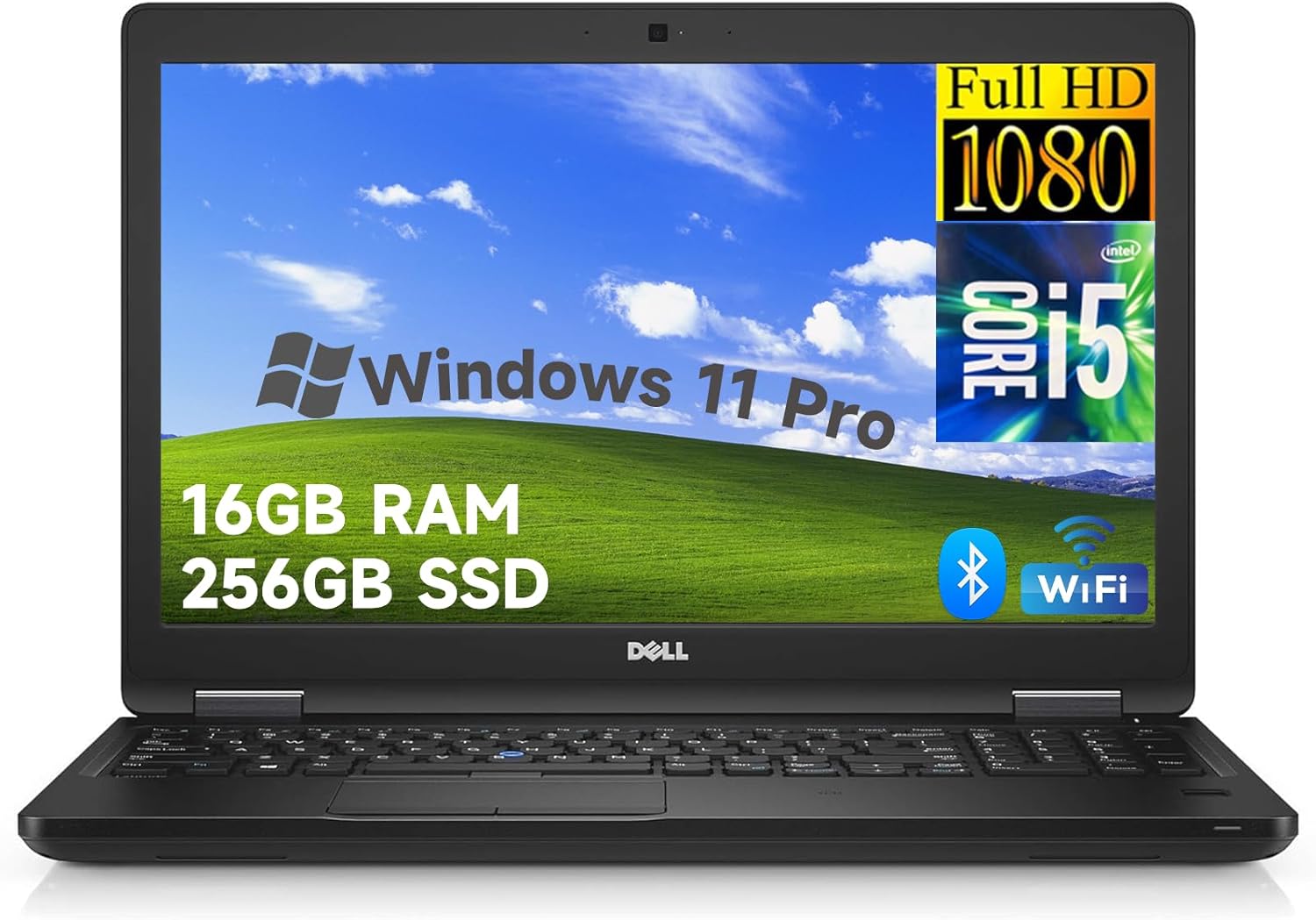 Dell Latitude 3520 15.6" FHD Business Laptop, Intel Core i5-1135G7 up to 4.2GHz, 16GB RAM, 256GB SSD, CAM, RJ-45, Windows 11 Pro 64-bit, WiFi, Webcam, USB, Bluetooth (Renewed)