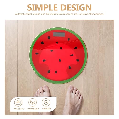 Miniatura 8 de Creative Watermelon Shaped Digital Weight Scale Portable Mini Household Body Scale Lightweight Accurate with LCD Display for Fitness Monitoring