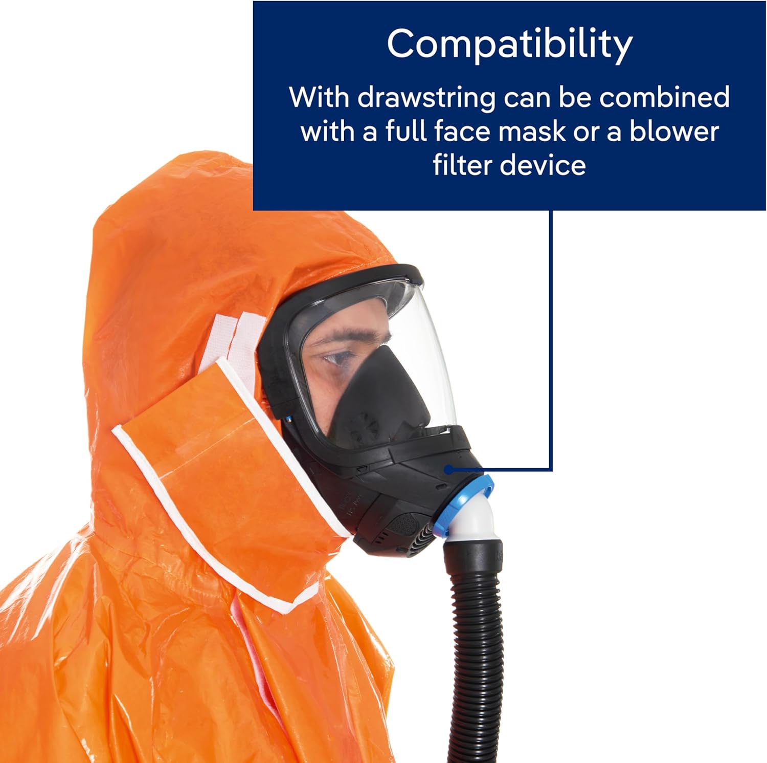 Dräger SPC 4400 CLF - Hazmat Suit - Hooded Coverall, High Chemical Protection, EU 2016/425 Type 3-6, Various Sizes