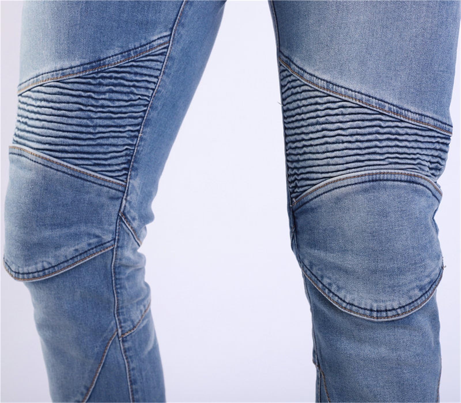 Całoroczne spodnie motocyklowe CE Hip Knee Armor Wiatroszczelne, ochronne dżinsy turystyczne