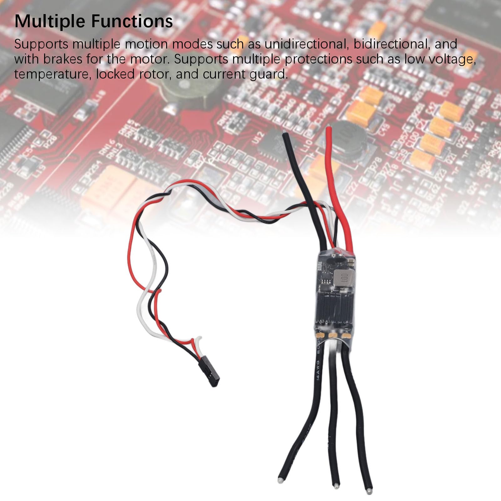 Cocoarm Regolatore di velocità Elettronico ESC Senza Spazzole con BEC Regolabile da 2 a 8S Lipo 120A STM32G071 128KHz PWM Supporto Protocollo Multiplo per RC Drone Aereo Barca Auto