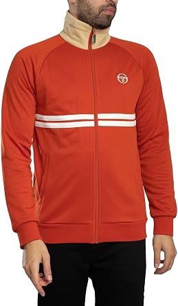 Sergio Tacchini Men's Dallas Track Jacket, Rooibos Tea/Mojave Desert/Gardenia