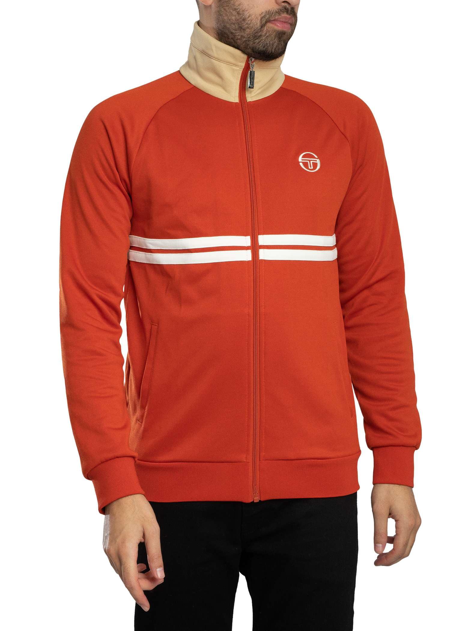 Sergio Tacchini Męski Kurtka Dallas Track, Rooibos Tea/Mojave Desert/Gardenia