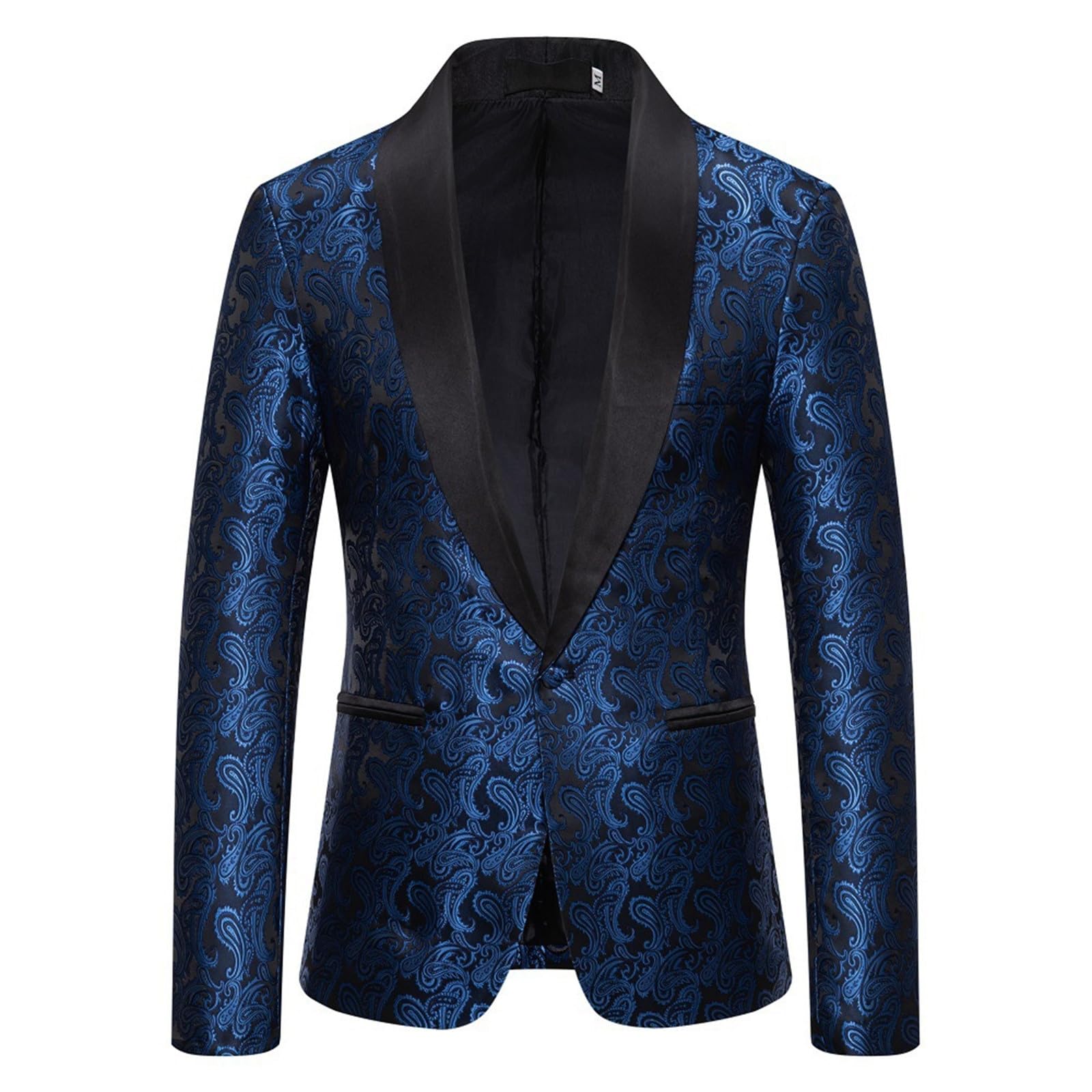 Giacca Uomo Stampata Casual, Blazer Elegante con Chiusura a Bottoni e Fantasia Moderna, Abito Sartoriale Creativo dal Design Originale, Perfetto per Festa, Cerimonia e Business