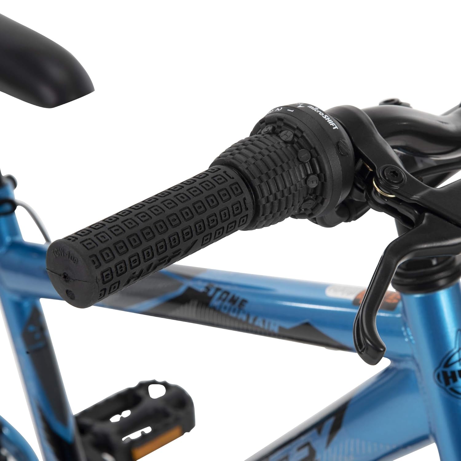 Huffy Kids Hardtail Mountain Bike for Boys, Stone Mountain 20 inch 6-Speed, Metallic Cyan (73808) : Industrial & Scientific