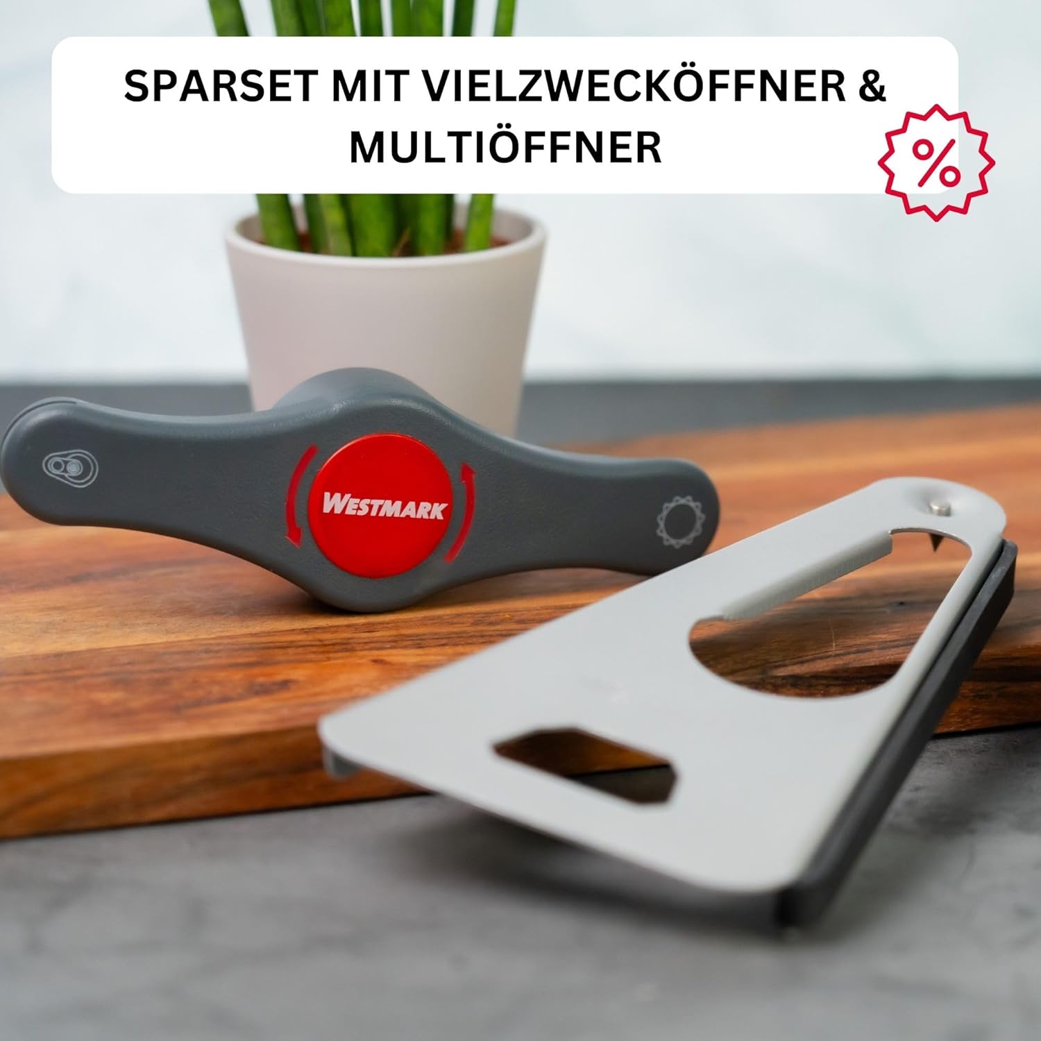 Westmark Opener Set with plant in background