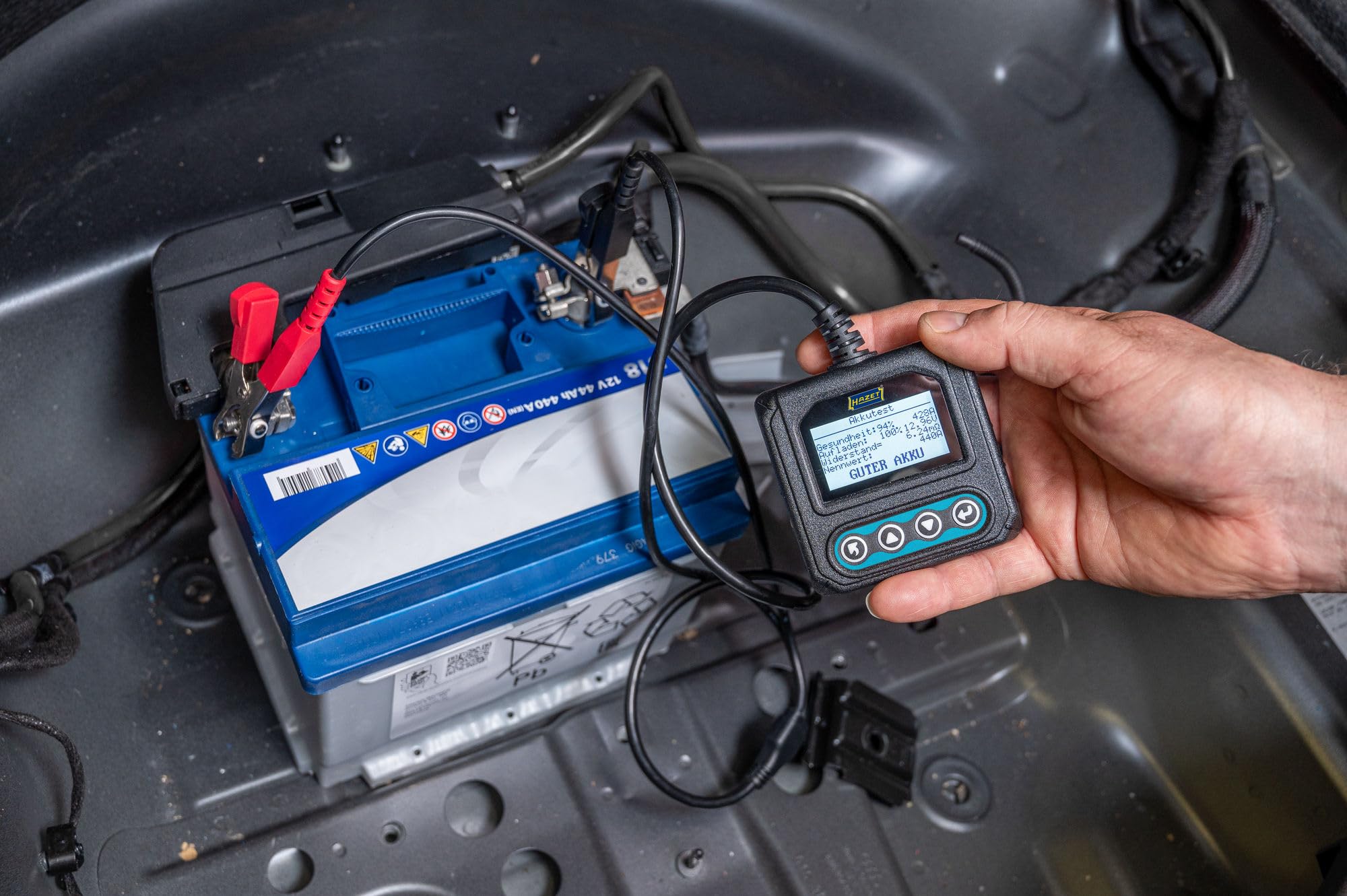 HAZET 4650-6 Comprobador de batería de coche