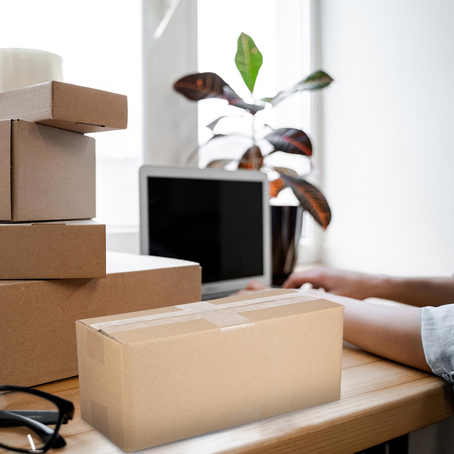 10 Piezas Cajas de Embalaje para Envio Cajas de Carton Corrugado para Pequenas Empresas y Mudanzas