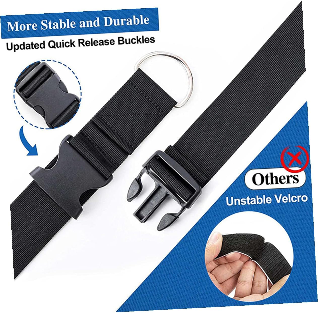 DOITOOL Adjustable Wall Storage Strap for Garage Wall-mounted Hanging Storage, Multi-use Wall Holder 2pcs for Garage and Camping Chair Organization