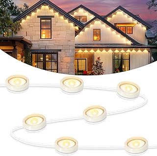 Brightever Permanent Outdoor Lights, Upgraded Warm White Outdoor Light 1...