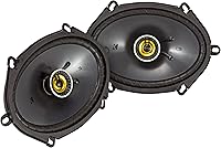 KICKER CSC68 6x8 Inch Coaxial Car Speakers 2-Pack - Ultra-Clean Bass, Deep Lows & Easy Fit Upgrade