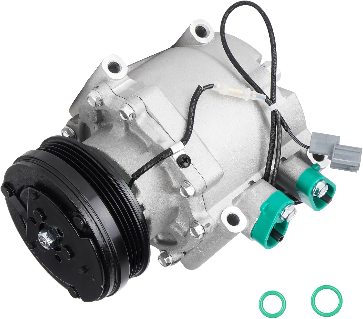 A/C Compressor with Clutch for Honda Civic 1.5L 1994-1995 & 1.6L 1994-2000, Civic del Sol S 1.5L 1994-1995 & 1.6L 1994-1997, CR-V 2.0L 1997-2001, Replaces 2003062, Air Conditioner