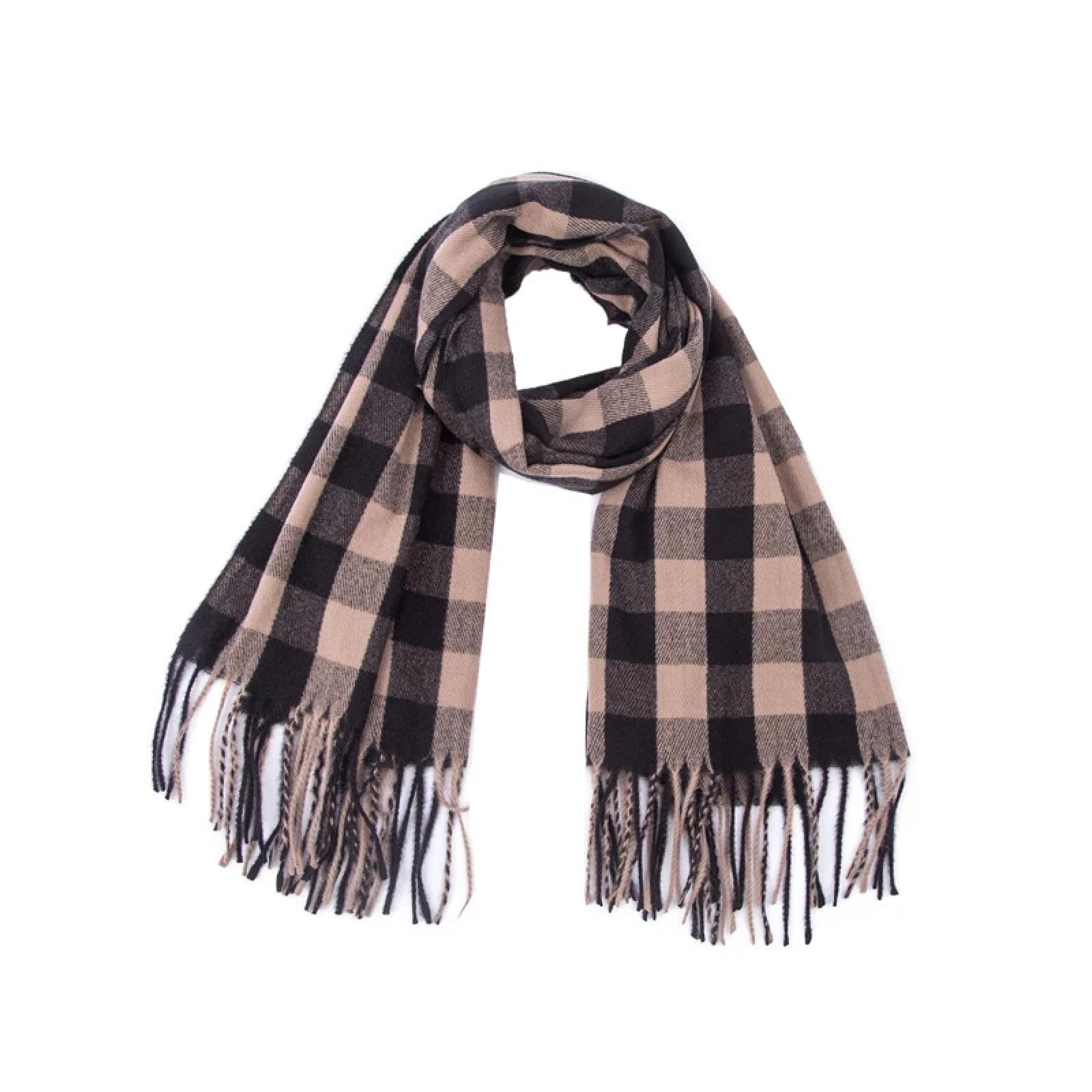 Schals Tücher Halstuch Scarf Frauen Schal Herbst Winter Adrette Plaid Quaste Scarve Mujer Foulard Schal