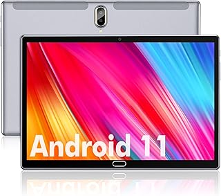 Tablet 10 inch Android 11 Tablet 2023 Latest Update 4G Phone Tablet 64GB + 4GB Storage Octa-Core Processor, 13MP Camera, Dual SIM Card Slot, 128GB Expand Support, GPS, WiFi, Bluetooth, 1080P HD (Gray)