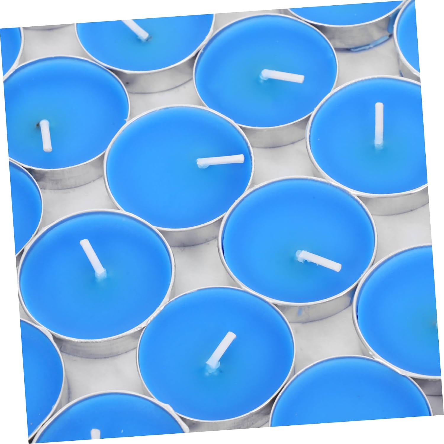 50pcs Round Wax Tealight Candles Xmas for Home Decor Centerpieces