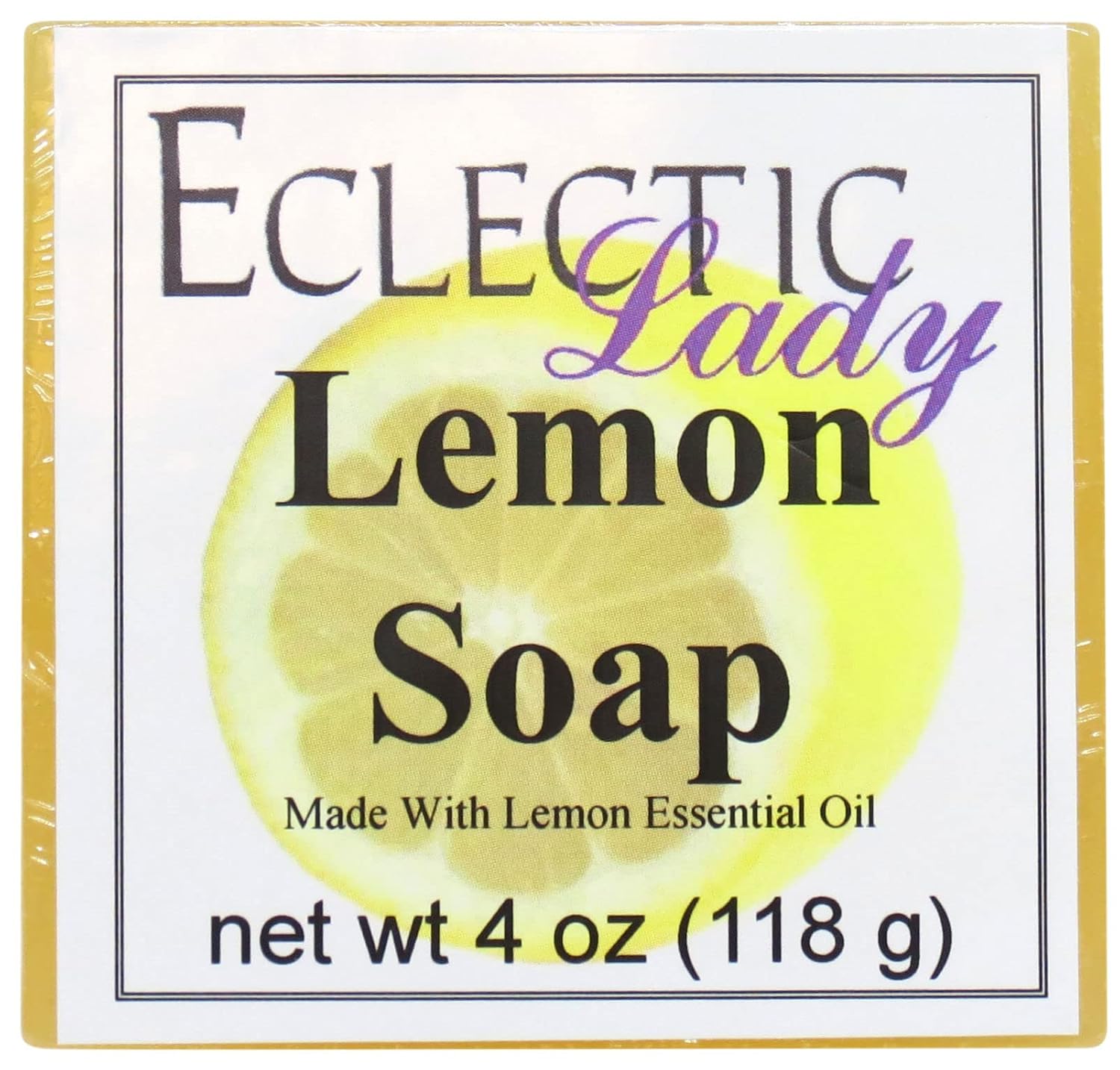 Eclectic Lady Lemon Glycerin Soap, 4 oz Bar