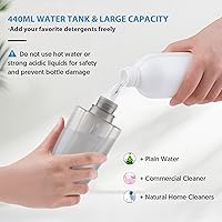 Vista 6 de Spray Wet Mops for Floors Cleaning - EXEGO Refillable Floor Flat Mops with 3 Washable Pads for Swiffer Powermop - Home Commercial Dust Mop for Azul